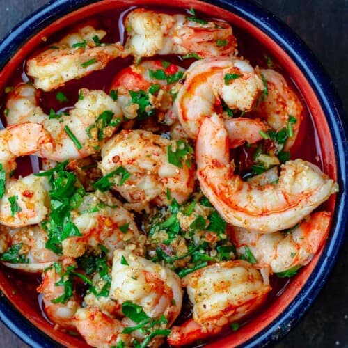 Spanish-Style Shrimp with Garlic