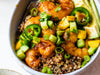 Teriyaki Shrimp Quinoa Bowl with Cucumber-Mango Salsa